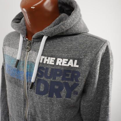 Sudadera con capucha para hombre Superdry. Gris. M. Usado. Bien