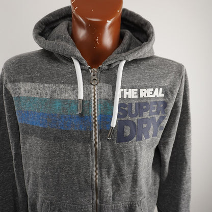 Sudadera con capucha para hombre Superdry. Gris. M. Usado. Bien