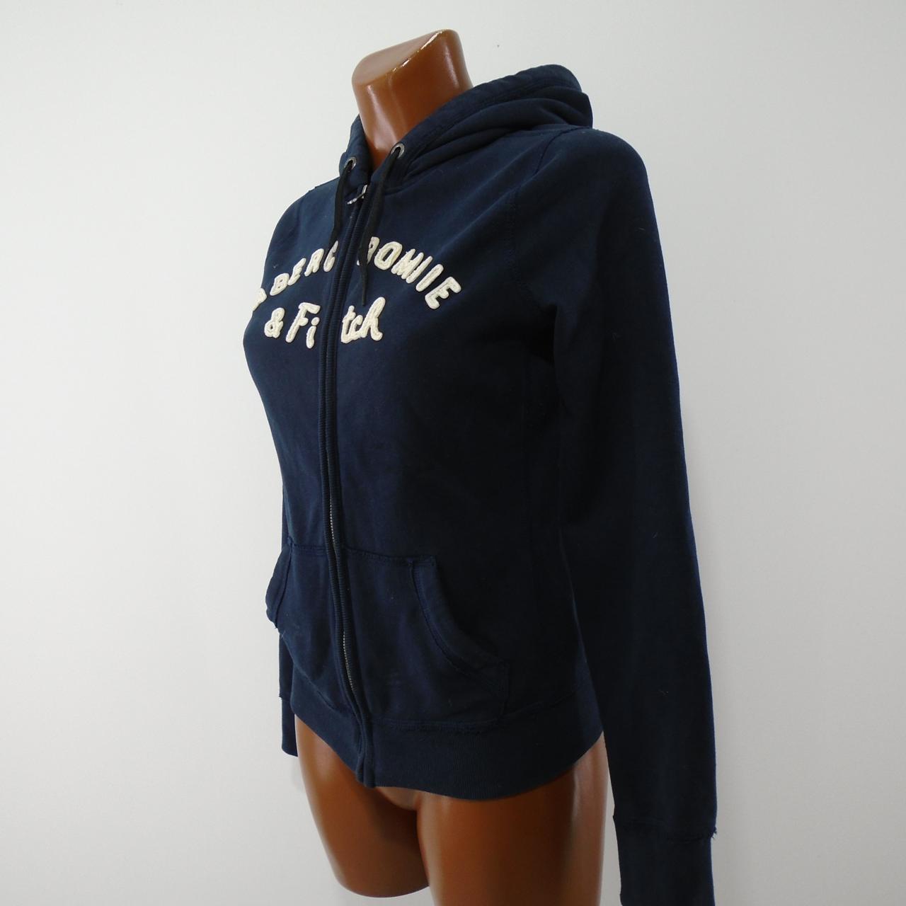 Abercrombie navy blue discount hoodie