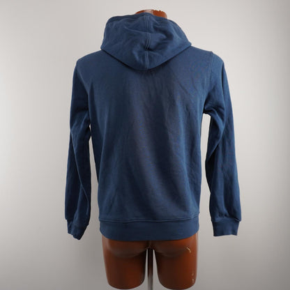 Sudadera con capucha para hombre de Vans. Azul oscuro. Talla S. Usada. En buen estado.