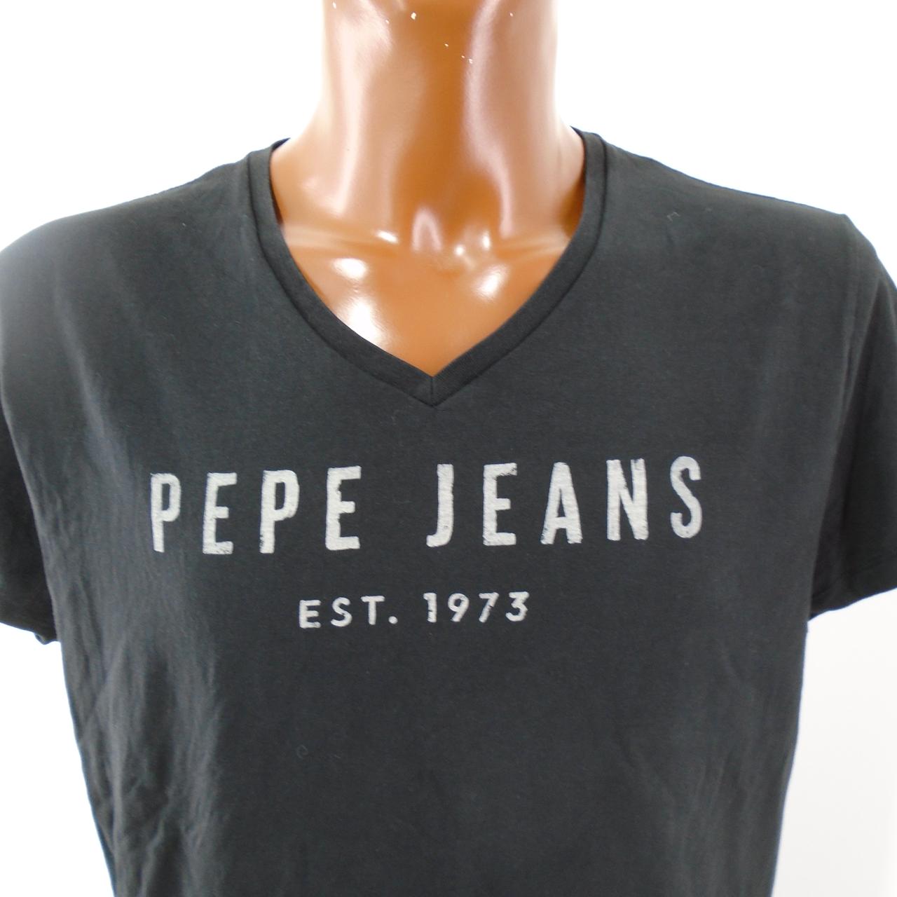 Men's T-Shirt Pepe Jeans. Black. XXL. Used. Good