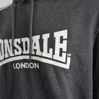 Sudadera con capucha de hombre Lonsdale. Negro. L.Usado. Bien