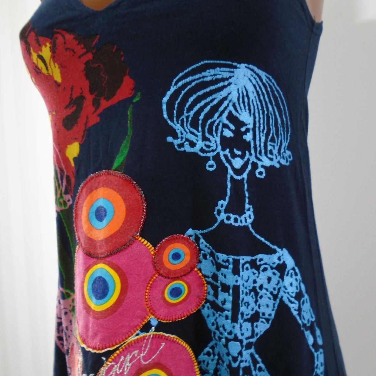 Women s T Shirt Desigual. Multicolor. S. Used. Good Outlet Deja Vu