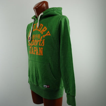 Sudadera con capucha para hombre Superdry. Verde. M. Usada. Buena calidad