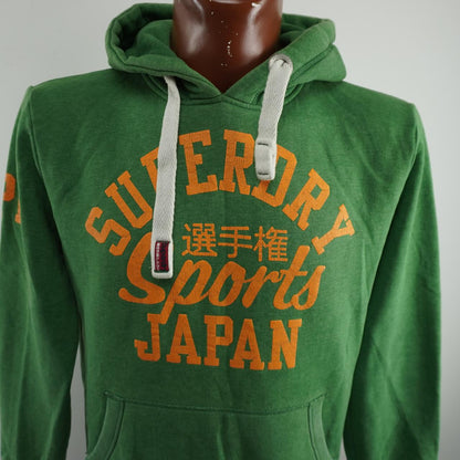 Sudadera con capucha para hombre Superdry. Verde. M. Usada. Buena calidad