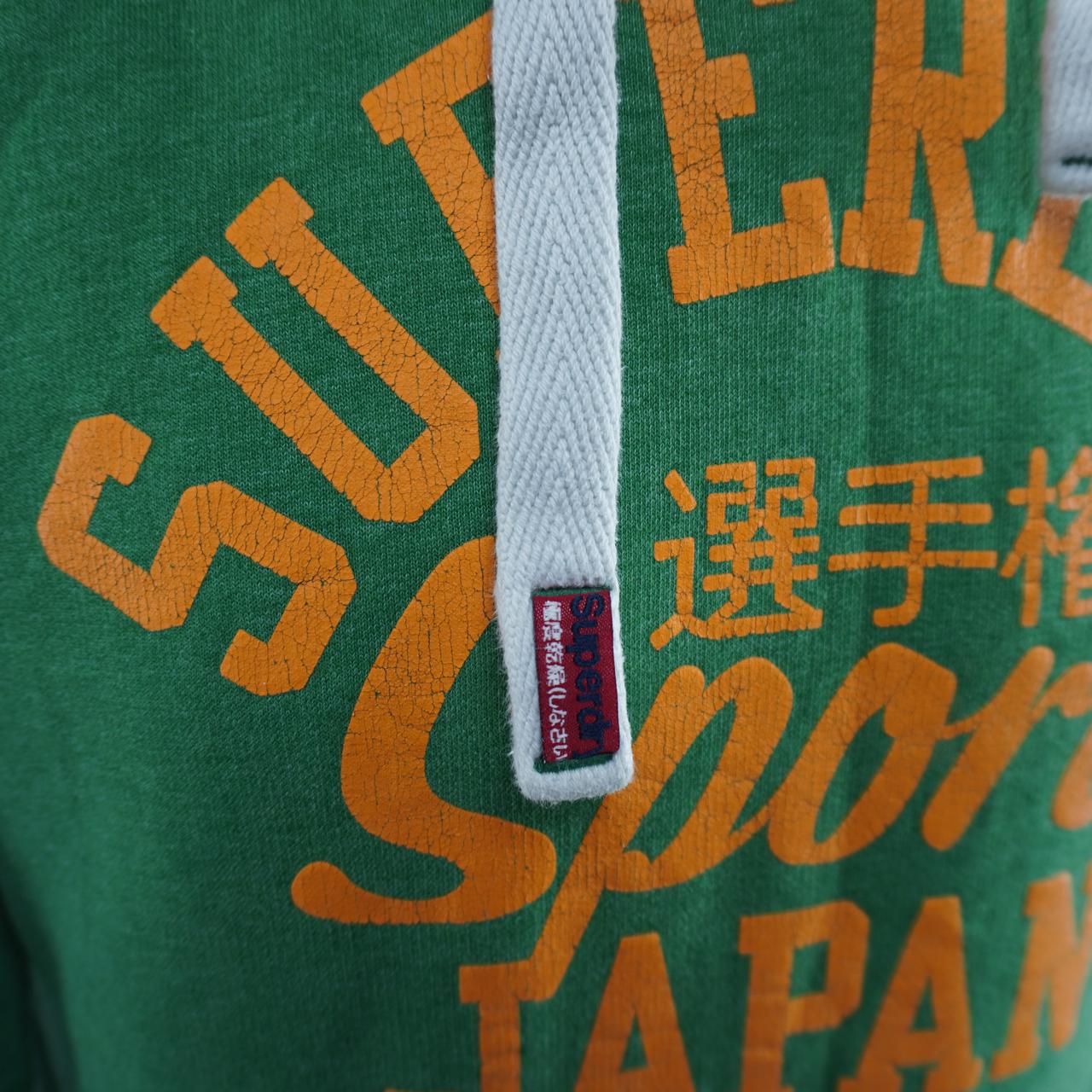 Sudadera con capucha para hombre Superdry. Verde. M. Usada. Buena calidad