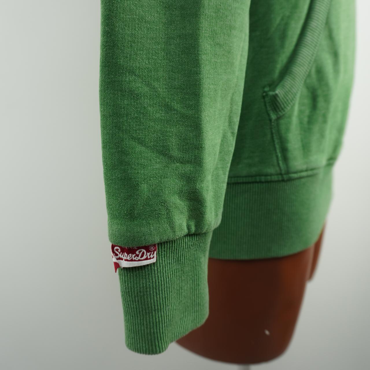 Sudadera con capucha para hombre Superdry. Verde. M. Usada. Buena calidad