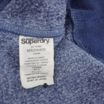 Sudadera con capucha para hombre Superdry. Azul oscuro. Talla L. Usada. En buen estado.