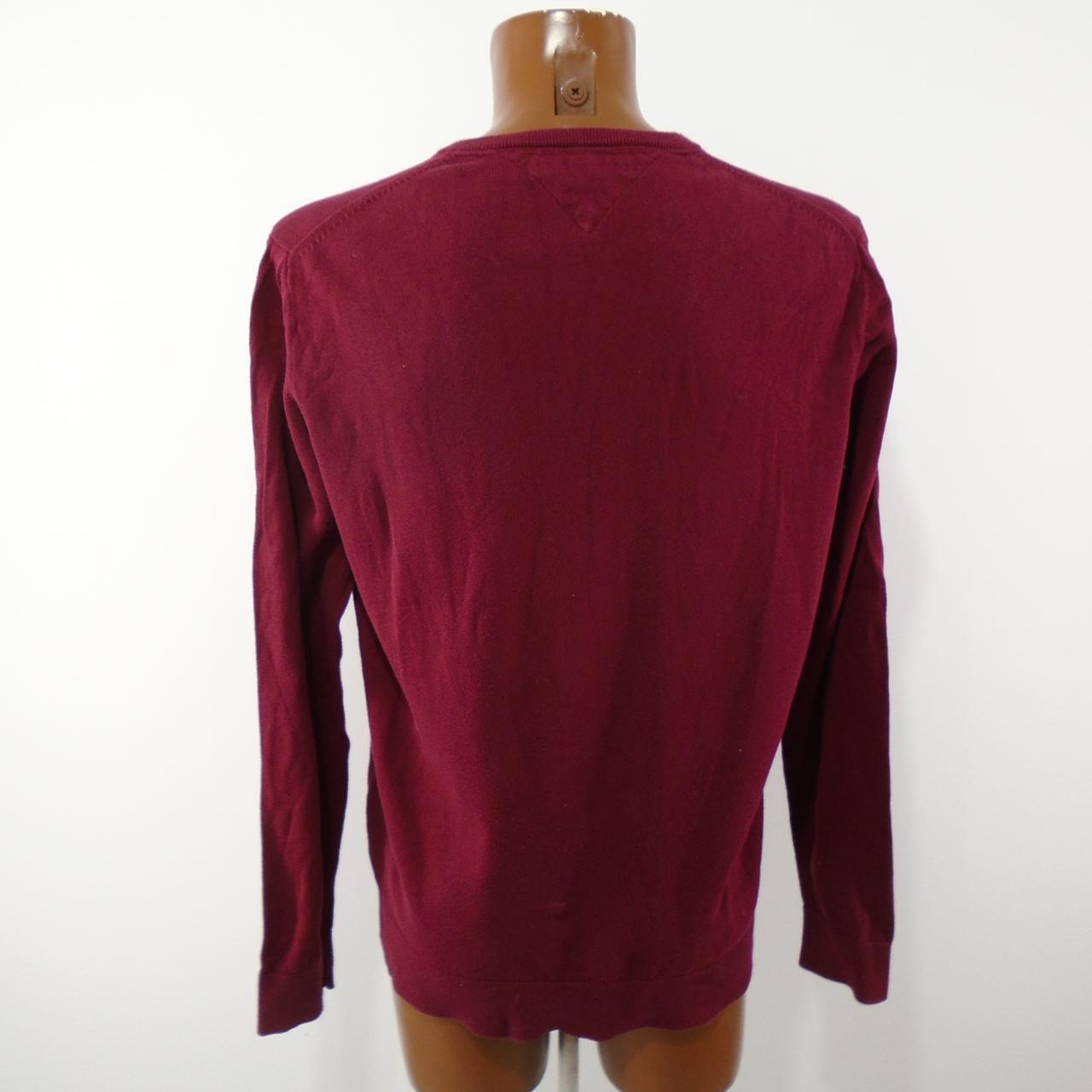 Men's Sweater Tommy Hilfiger. Bordeaux. XXL. Used. Good