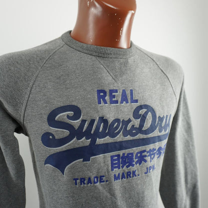 Men's Sweatshirt Superdry. Grey. S. Used. Good