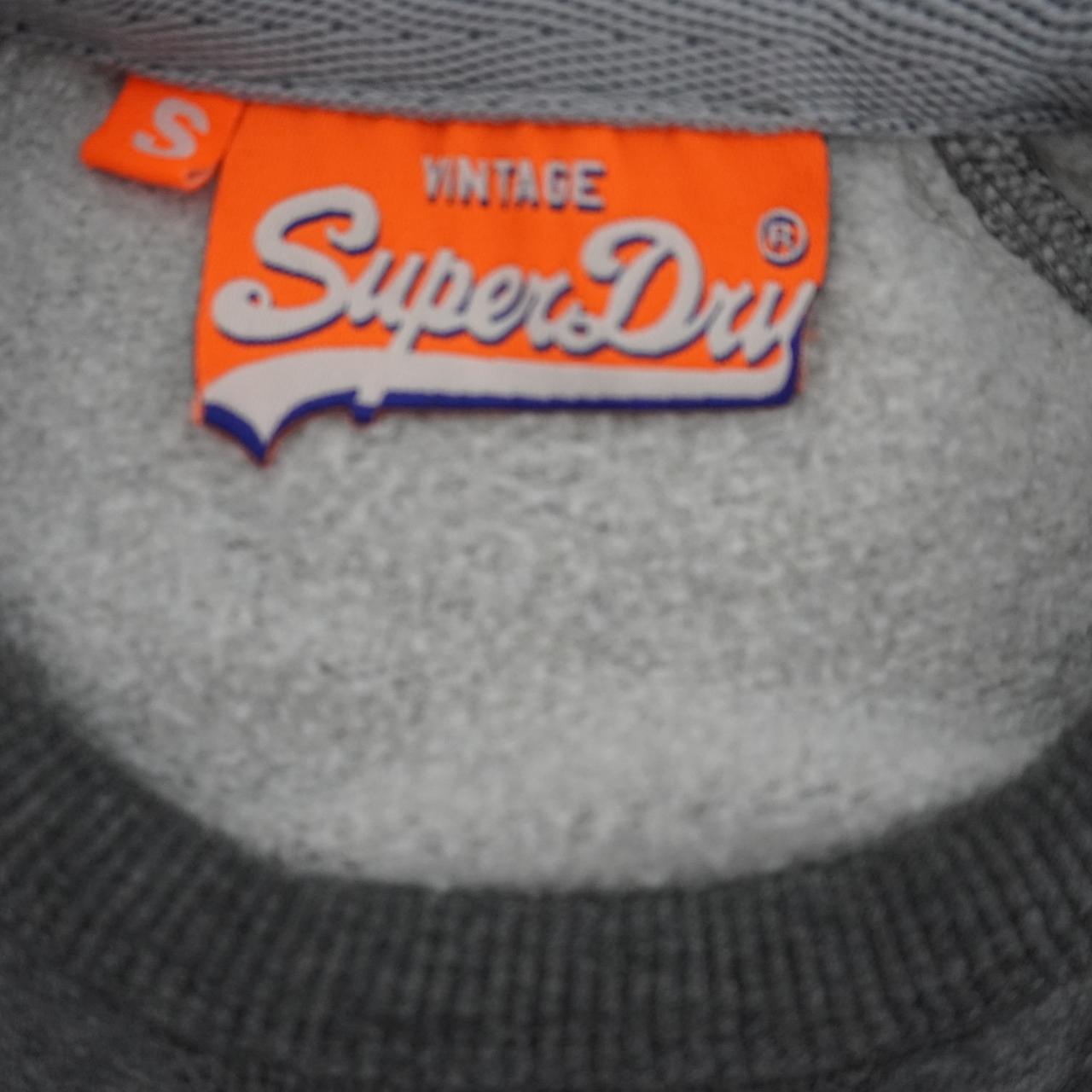 Men's Sweatshirt Superdry. Grey. S. Used. Good