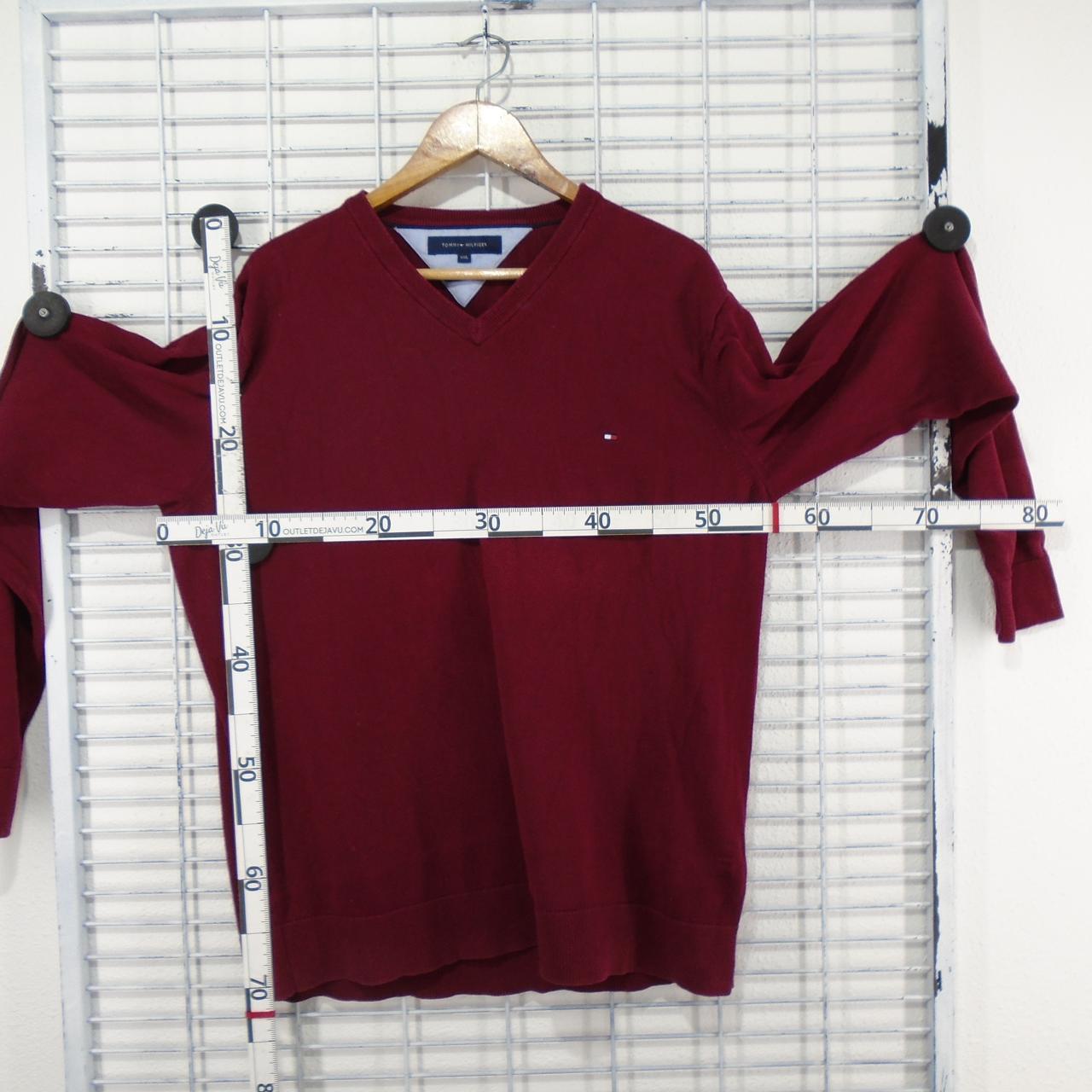 Men's Sweater Tommy Hilfiger. Bordeaux. XXL. Used. Good