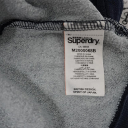 Sudadera con capucha para hombre Superdry. Azul oscuro. SG. Usado. Bien