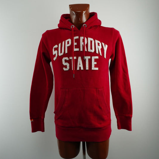 Men's Hoodie Superdry. Red. S. Used. Good