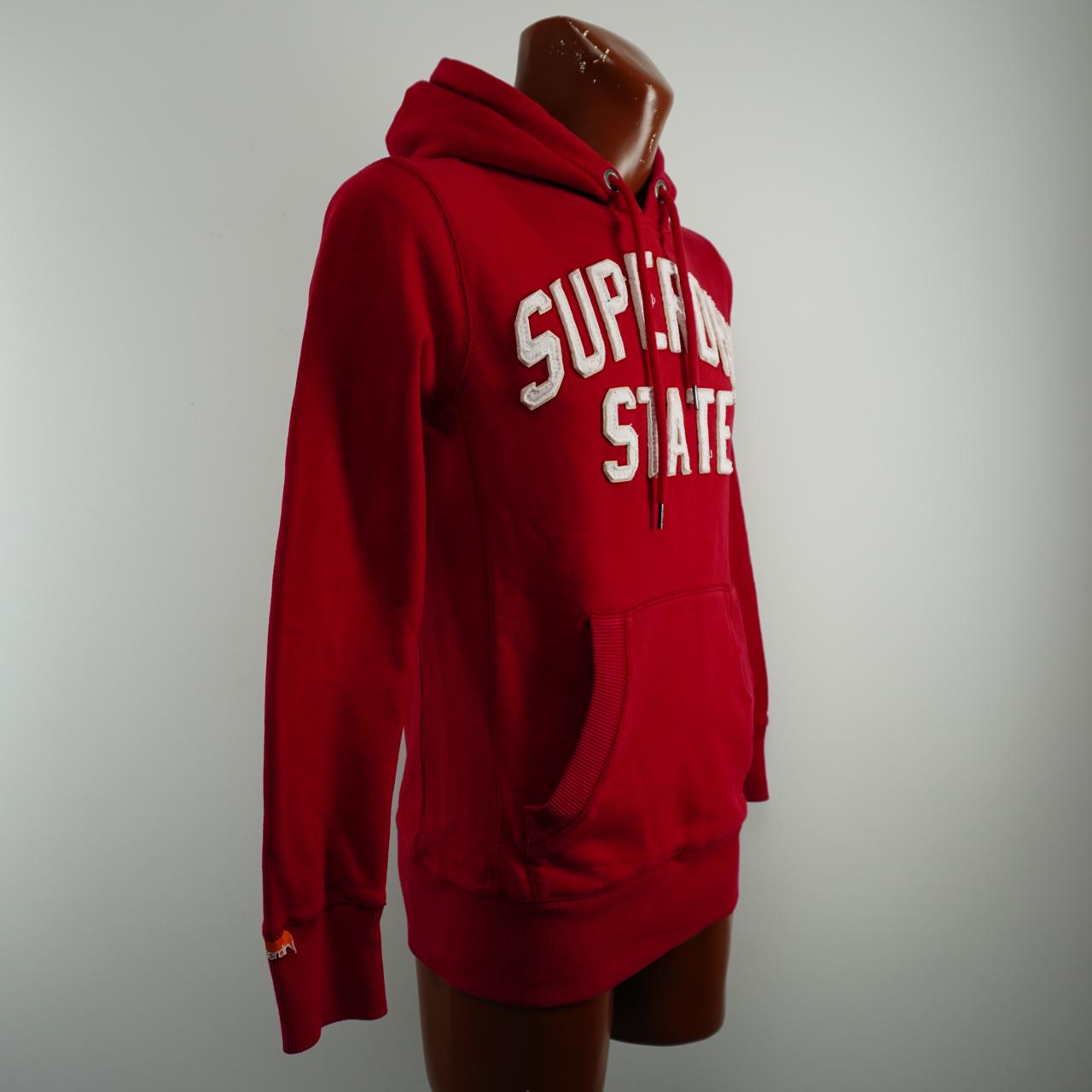 Sudadera con capucha para hombre Superdry. Roja. Talla S. Usada. Buena calidad