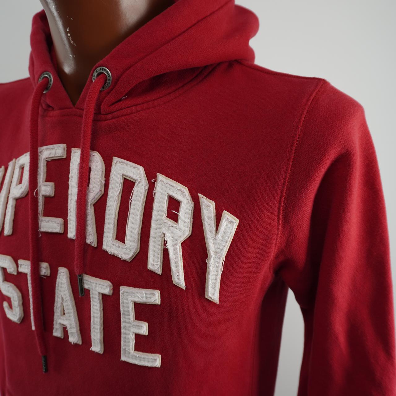 Men's Hoodie Superdry. Red. S. Used. Good