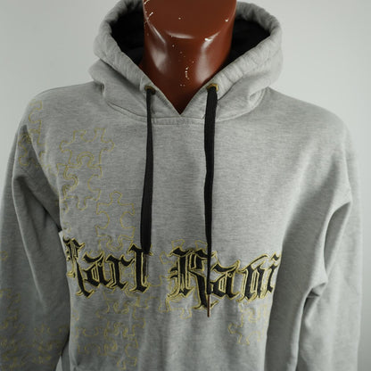 Sudadera con capucha para hombre Karl Kani. Gris. Talla L. Usada. En buen estado.