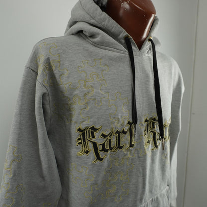 Sudadera con capucha para hombre Karl Kani. Gris. Talla L. Usada. En buen estado.