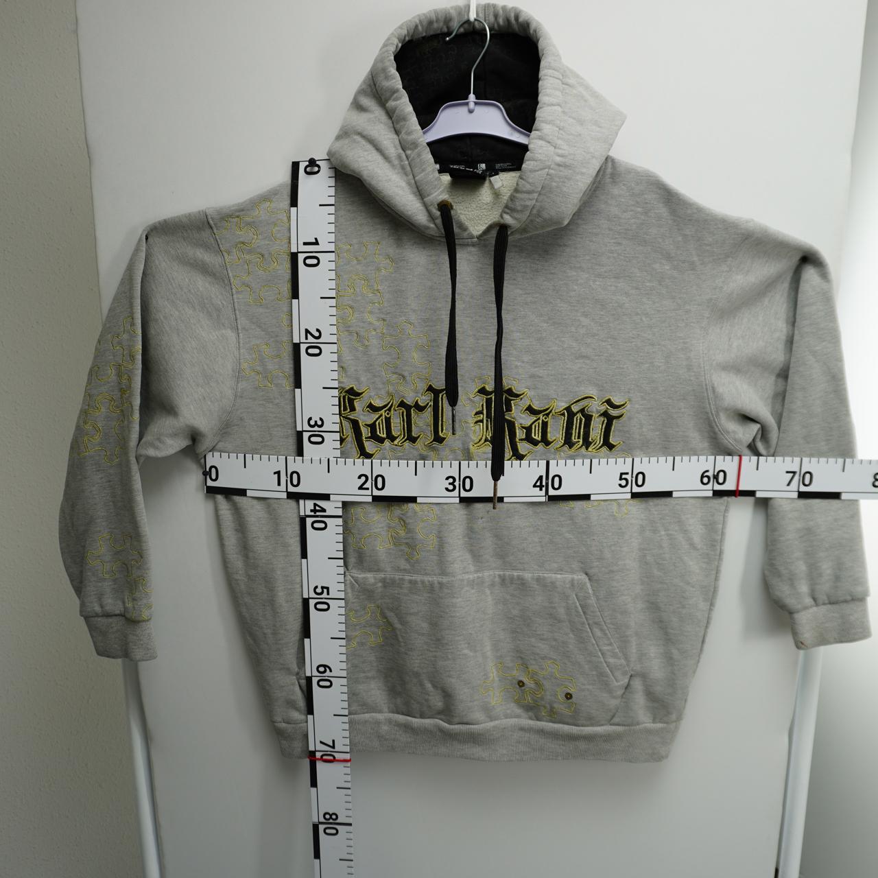 Sudadera con capucha para hombre Karl Kani. Gris. Talla L. Usada. En buen estado.