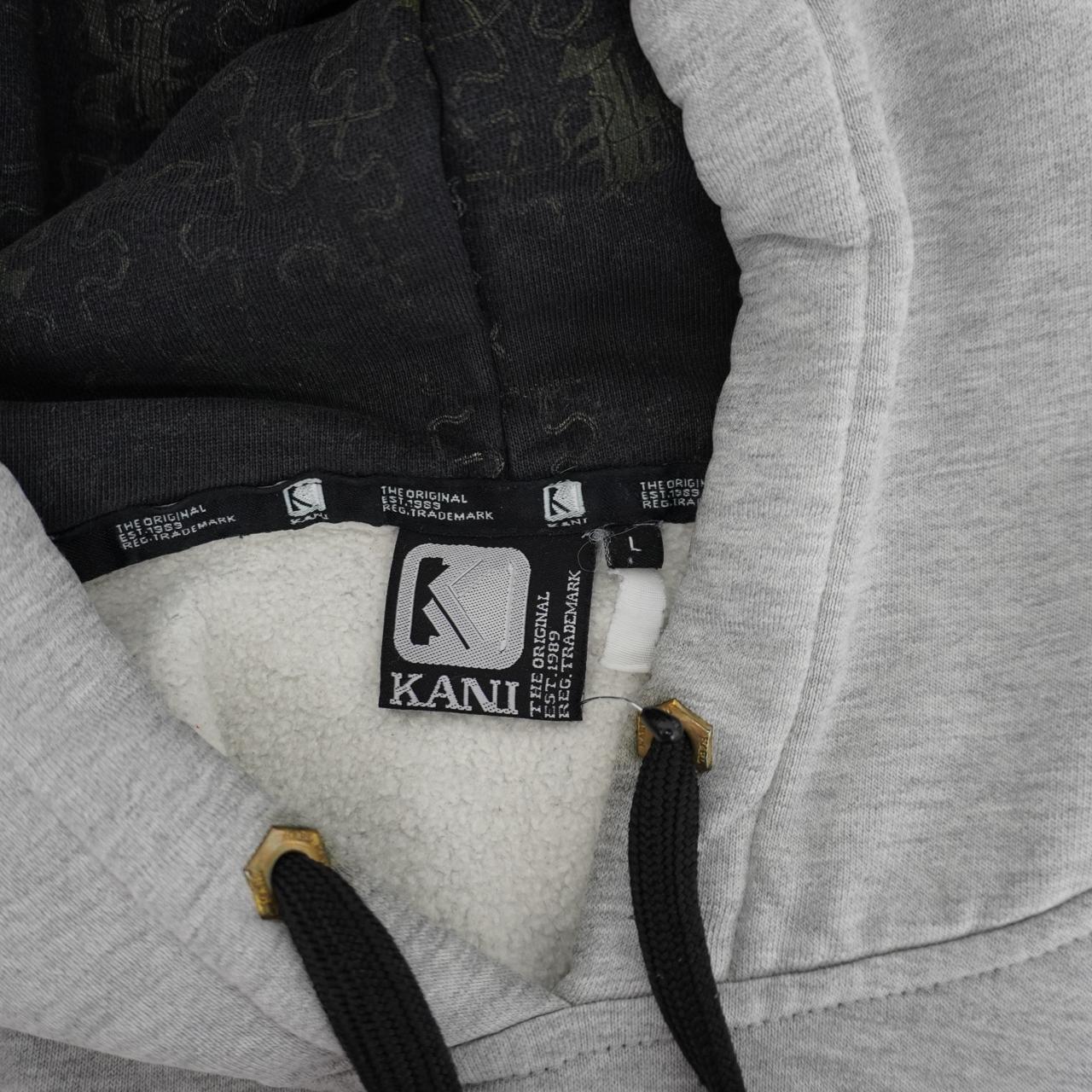 Sudadera con capucha para hombre Karl Kani. Gris. Talla L. Usada. En buen estado.