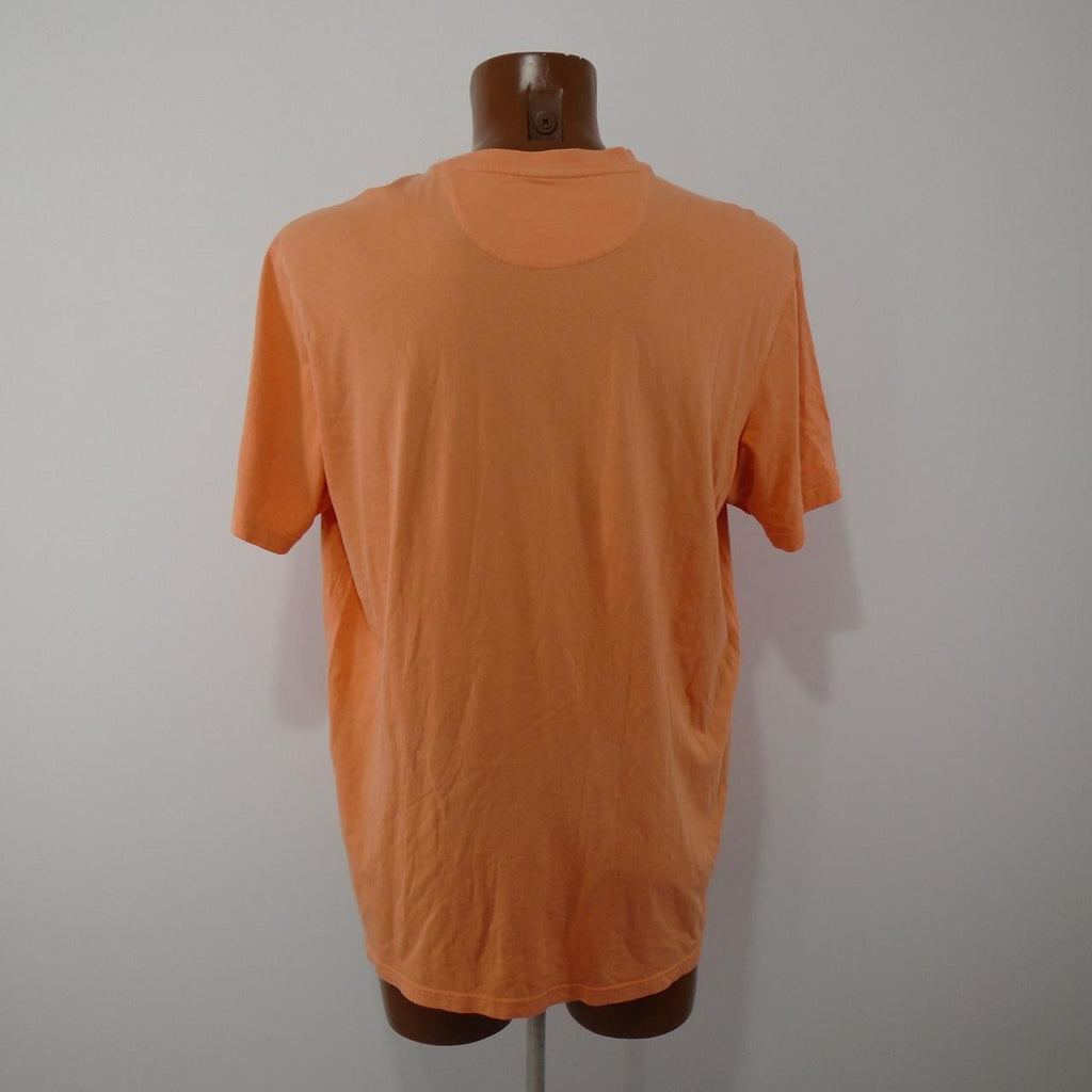 Men's T-Shirt polo club. Orange. XXL. Used. Good