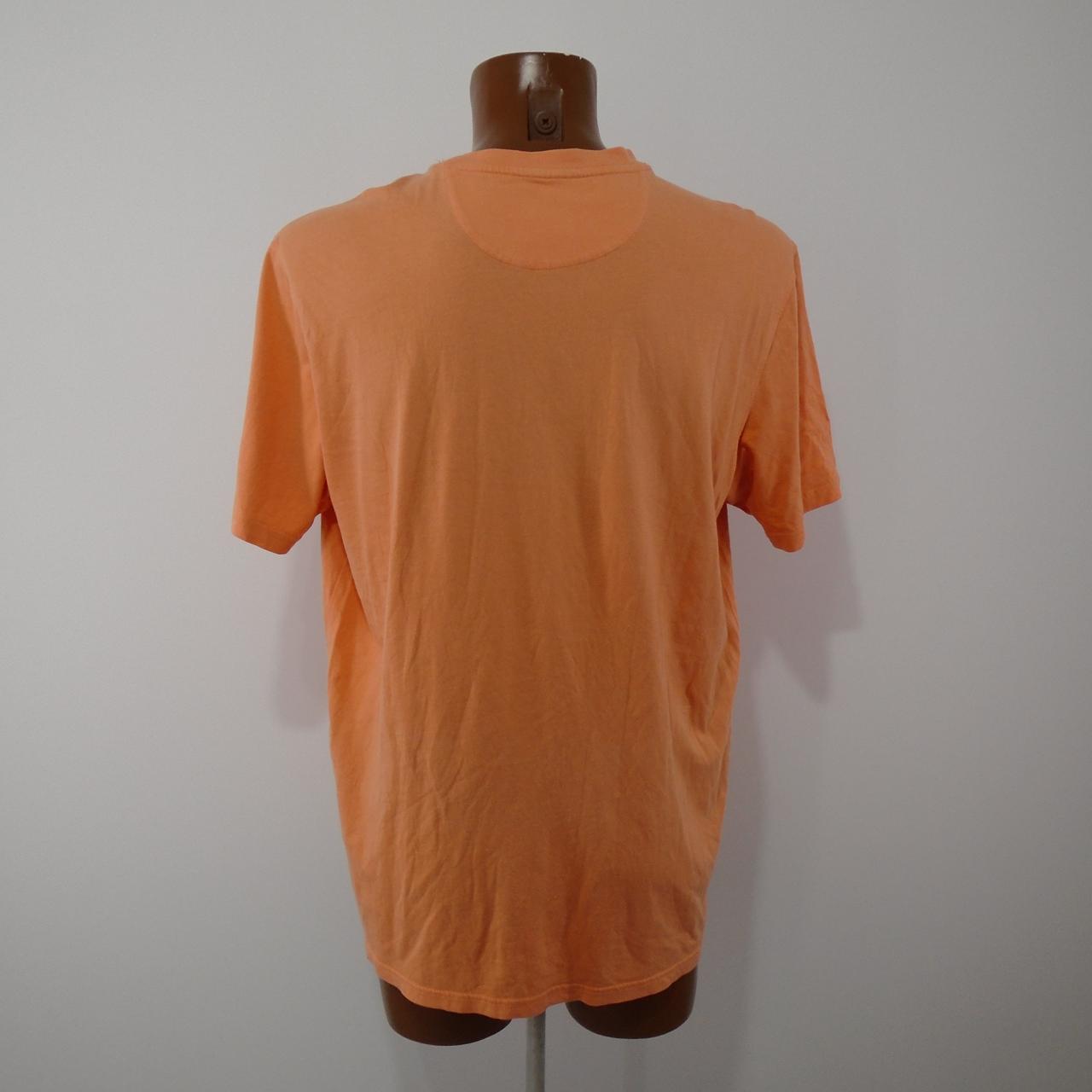 Men's T-Shirt polo club. Orange. XXL. Used. Good