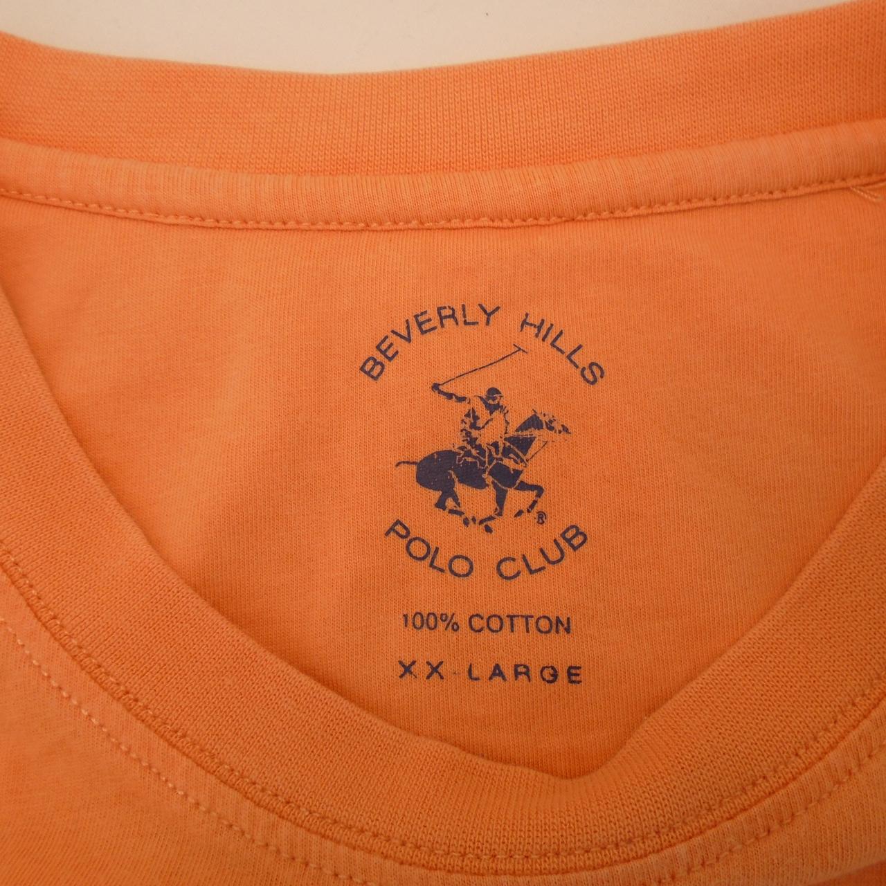Men's T-Shirt polo club. Orange. XXL. Used. Good