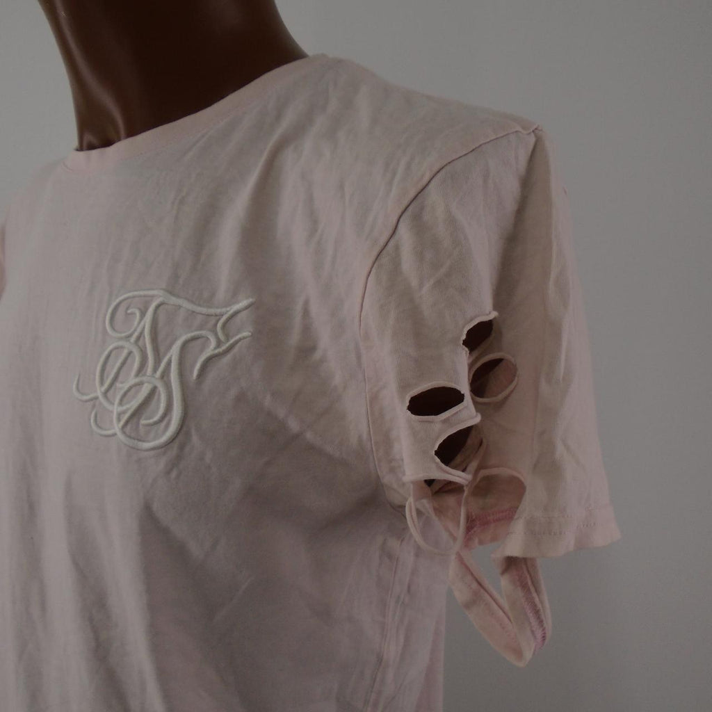 T-shirt homme Siksilk.  Rose.  M. Utilisé.  Bien
