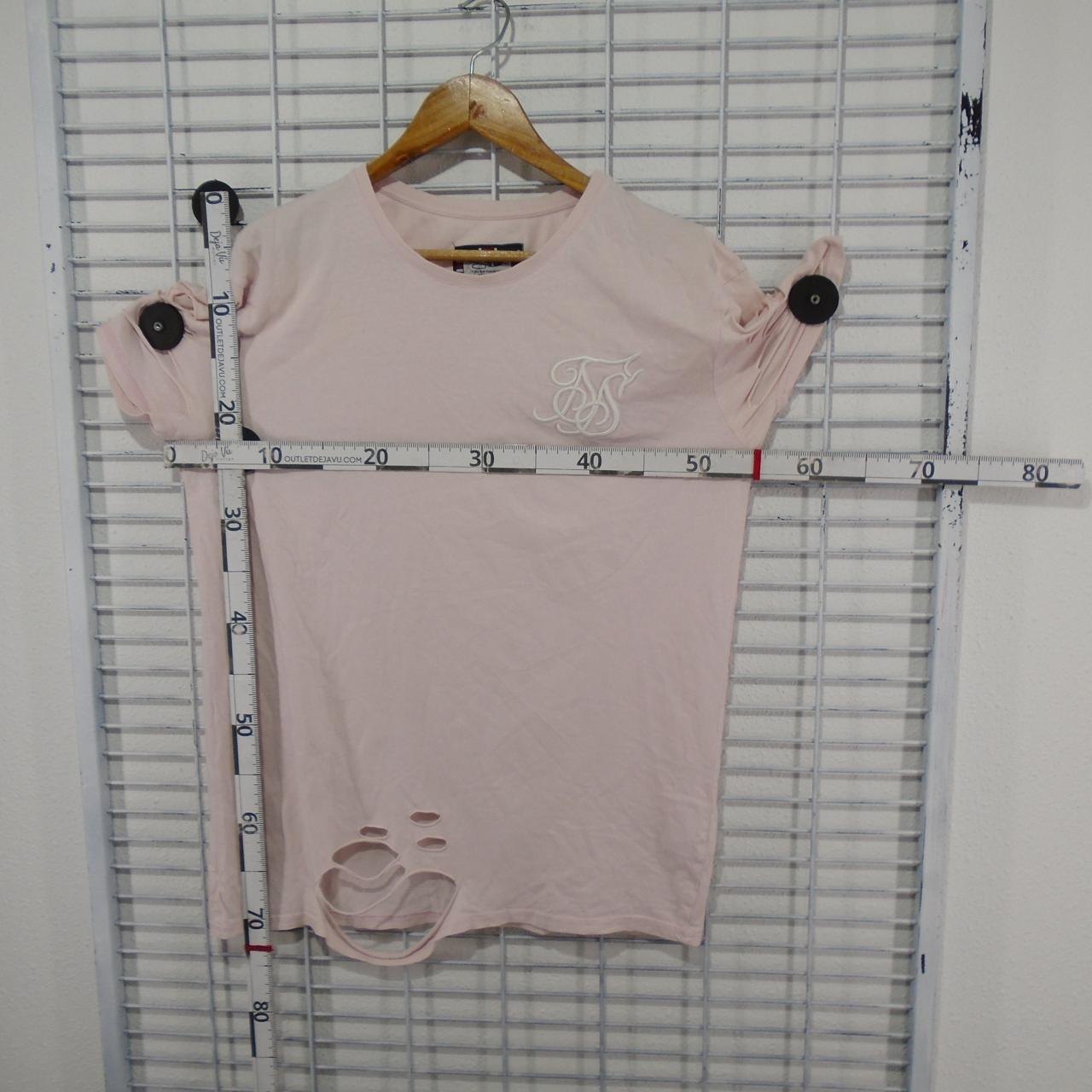 T-shirt homme Siksilk.  Rose.  M. Utilisé.  Bien