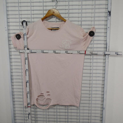 Men's T-Shirt Siksilk. Pink. M. Used. Good