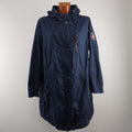 Parka maxi femme bleue. Bleu foncé. XXXXL. Occasion. Bon état.