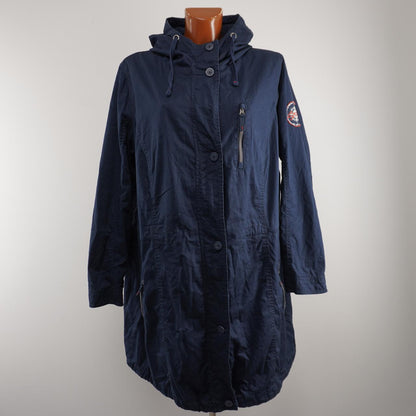 Women's Parka Maxi Blue. Dark blue. XXXXL. Used. Good