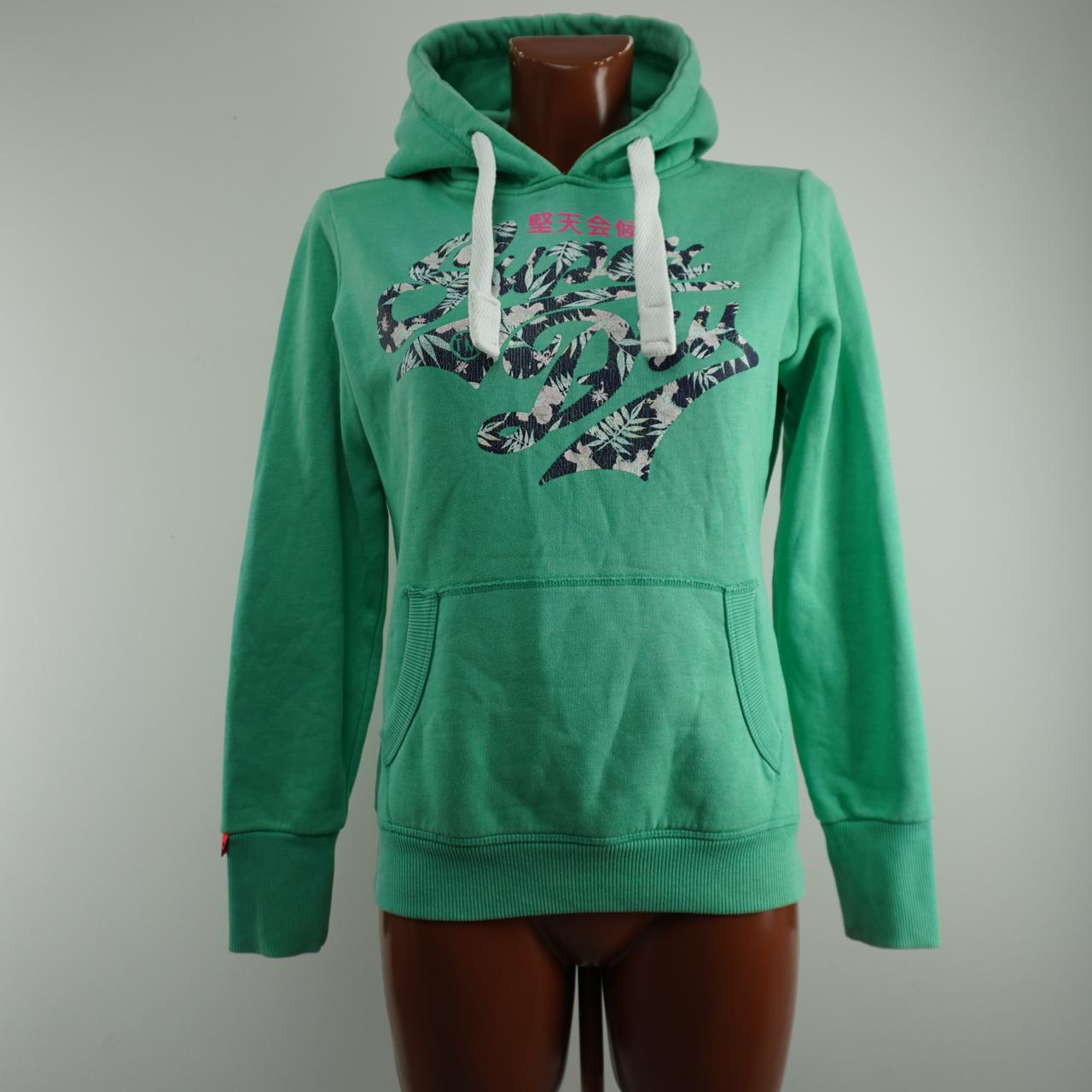 Sudadera con capucha para mujer Superdry. Verde. S. Usado. Bien