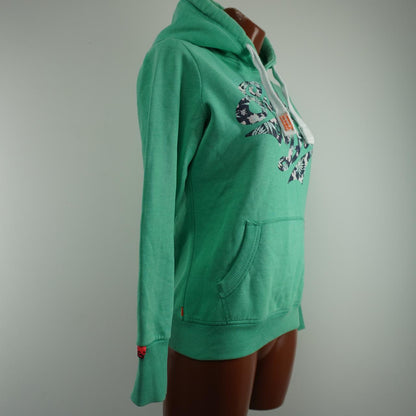 Sudadera con capucha para mujer Superdry. Verde. S. Usado. Bien