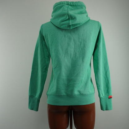 Sudadera con capucha para mujer Superdry. Verde. S. Usado. Bien