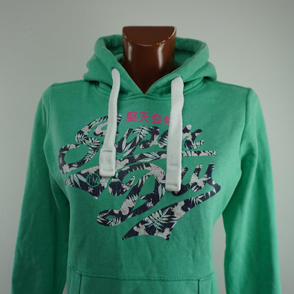 Sudadera con capucha para mujer Superdry. Verde. S. Usado. Bien