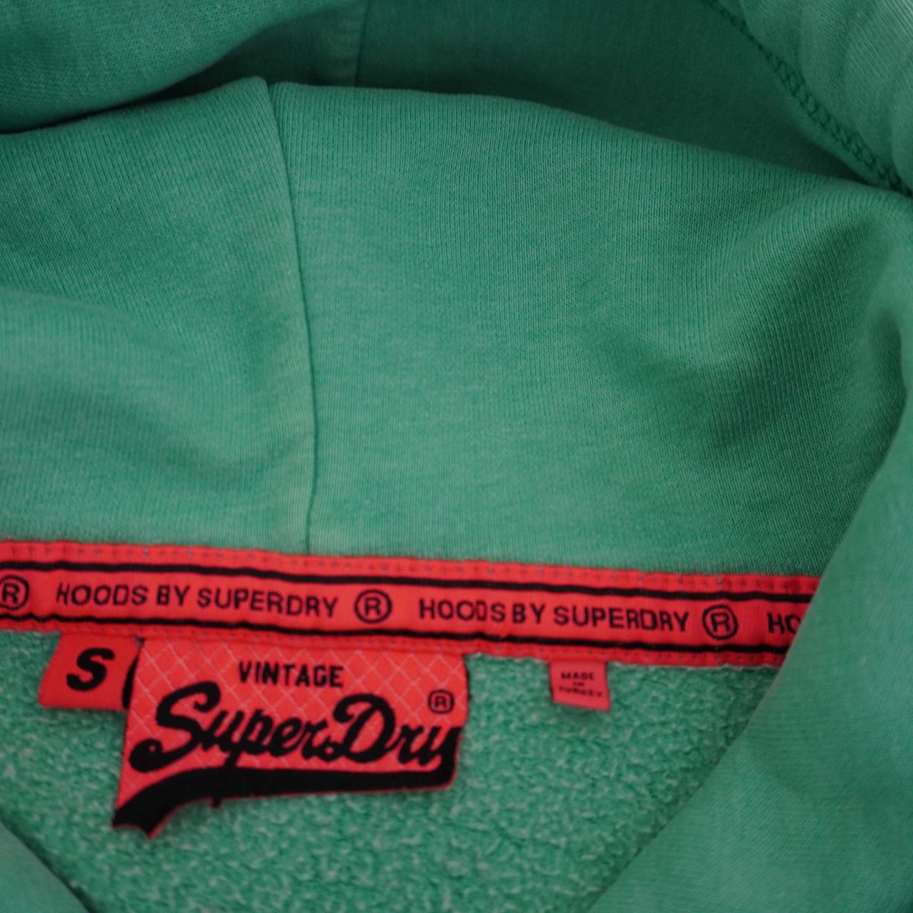 Sudadera con capucha para mujer Superdry. Verde. S. Usado. Bien