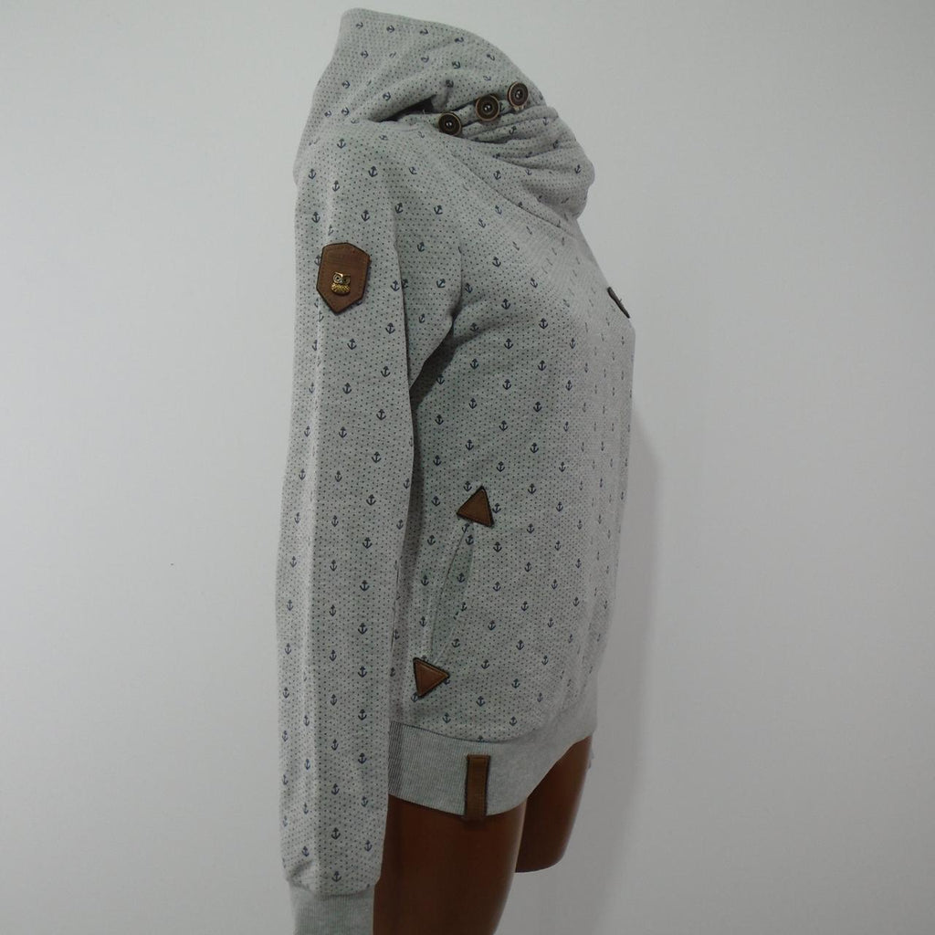 Women's Hoodie Naketano. Grey. M. Used. Good