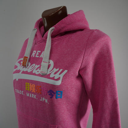 Sudadera con capucha para mujer Superdry. Rosa. M.Usado. Bien