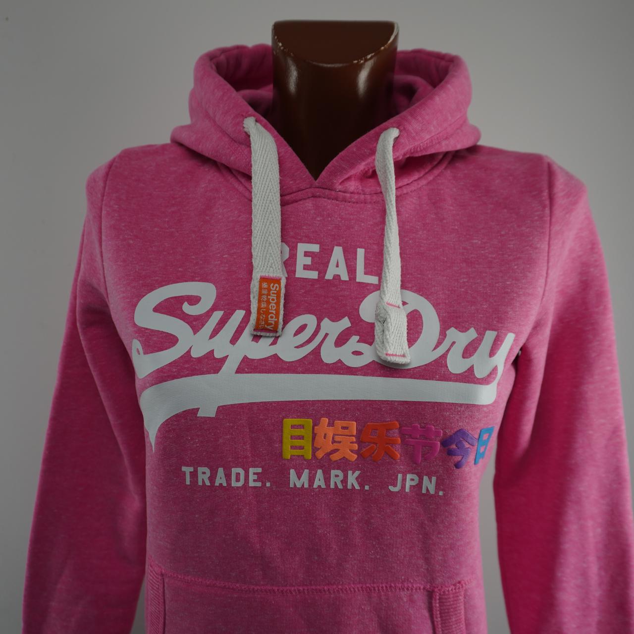 Sudadera con capucha para mujer Superdry. Rosa. M.Usado. Bien