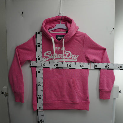 Sudadera con capucha para mujer Superdry. Rosa. M.Usado. Bien