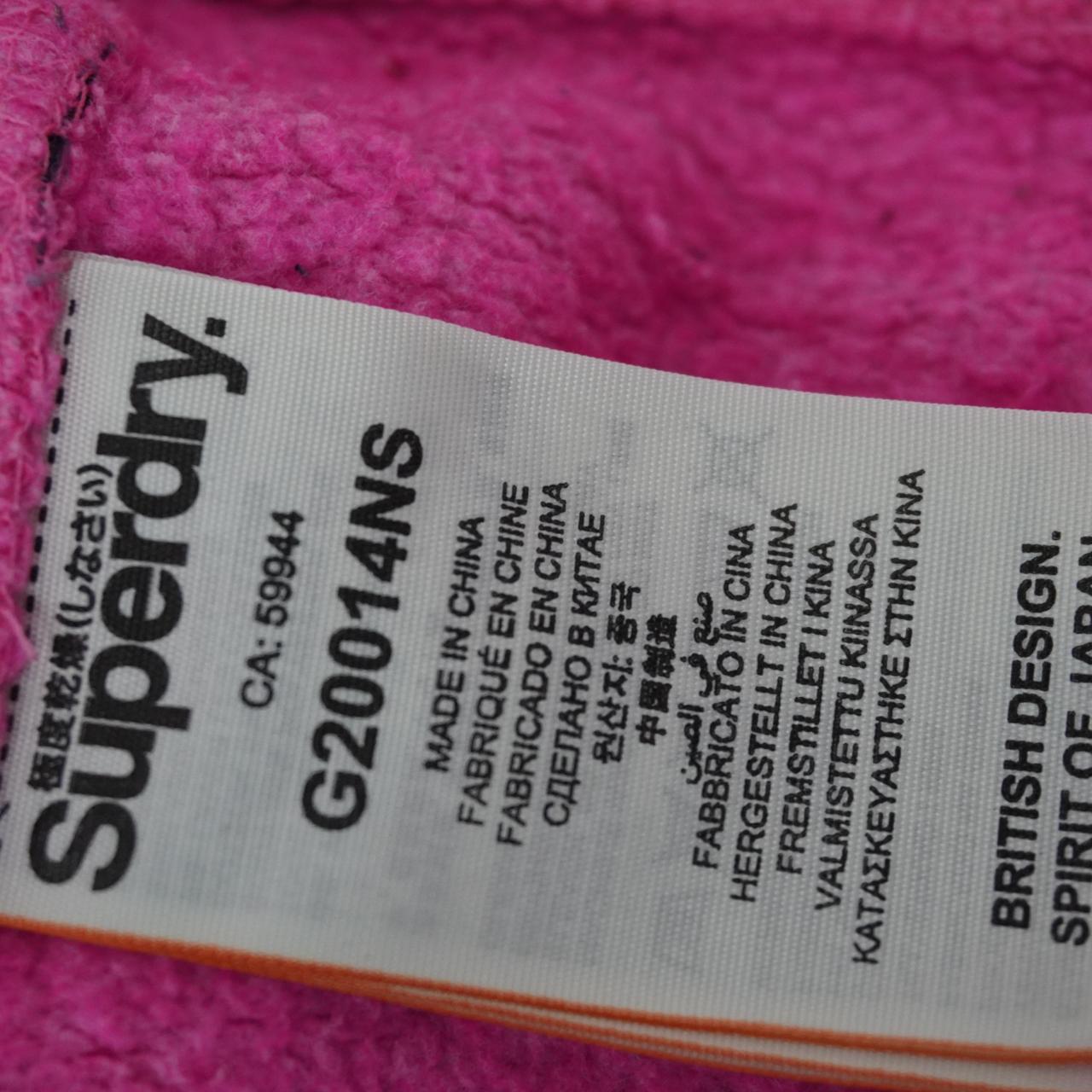 Sudadera con capucha para mujer Superdry. Rosa. M.Usado. Bien