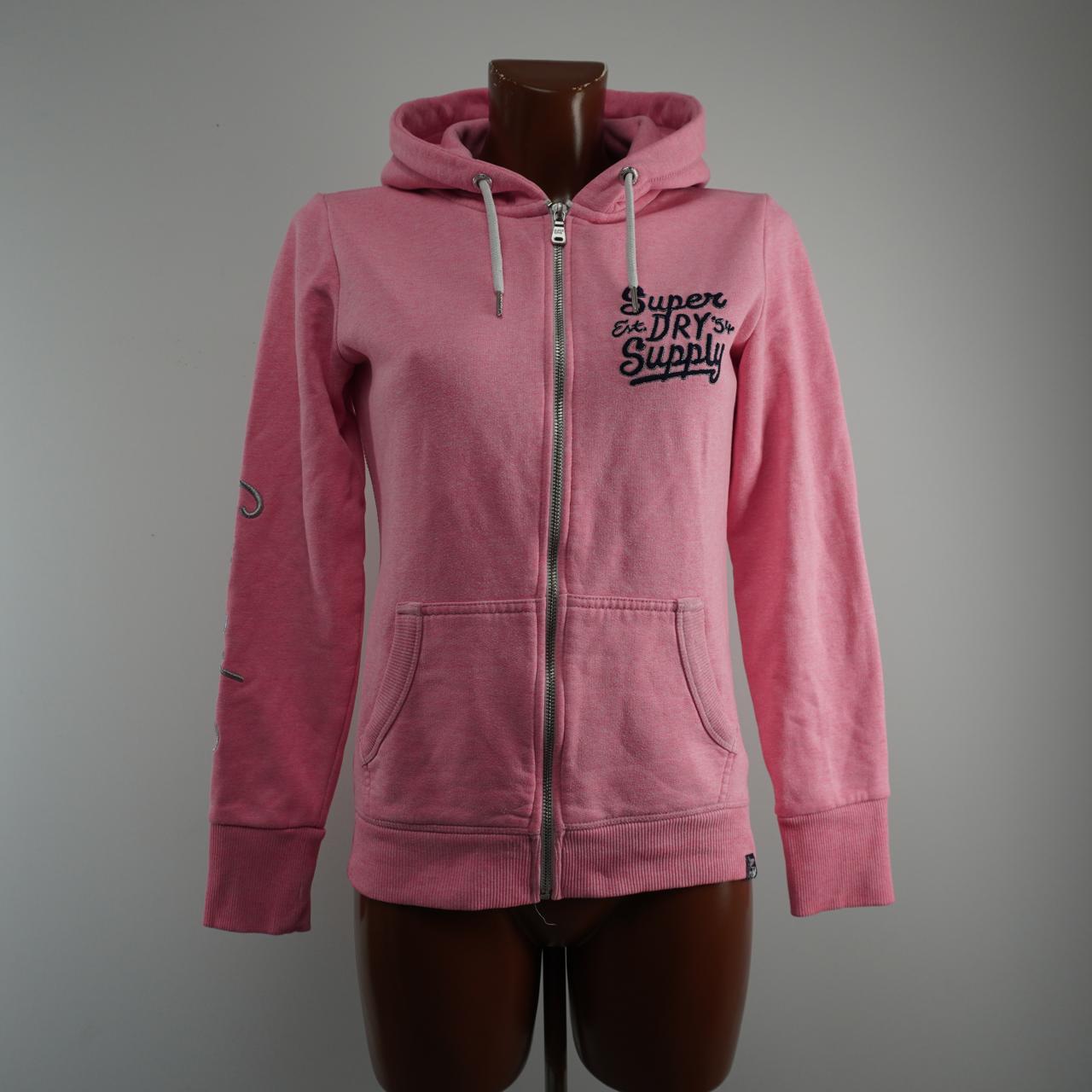 Sudadera con capucha para mujer Superdry. Rosa. M.Usado. Bien