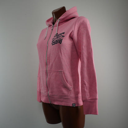 Sudadera con capucha para mujer Superdry. Rosa. M.Usado. Bien