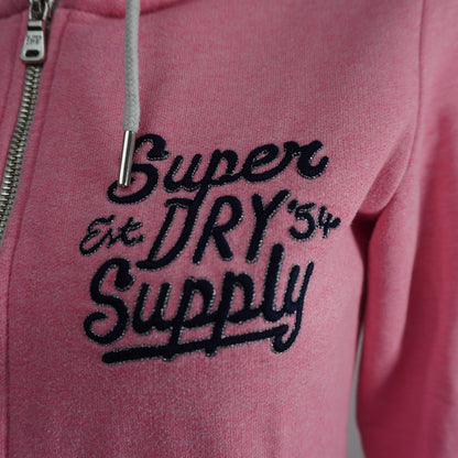 Sudadera con capucha para mujer Superdry. Rosa. M.Usado. Bien