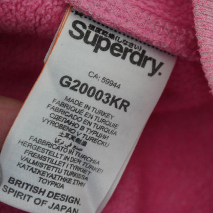 Sudadera con capucha para mujer Superdry. Rosa. M.Usado. Bien