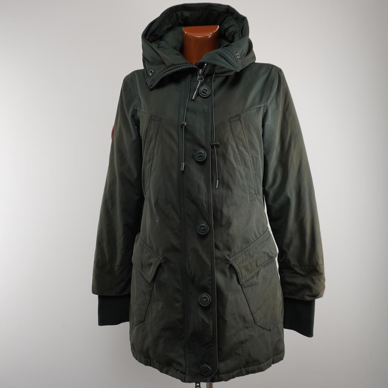 Women's Parka Superdry. Green. M. Used. Good