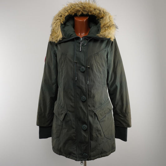 Women's Parka Superdry. Green. M. Used. Good