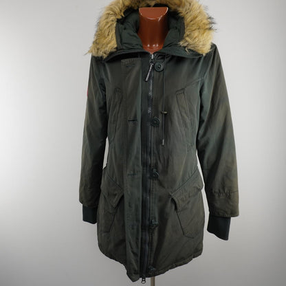 Women's Parka Superdry. Green. M. Used. Good