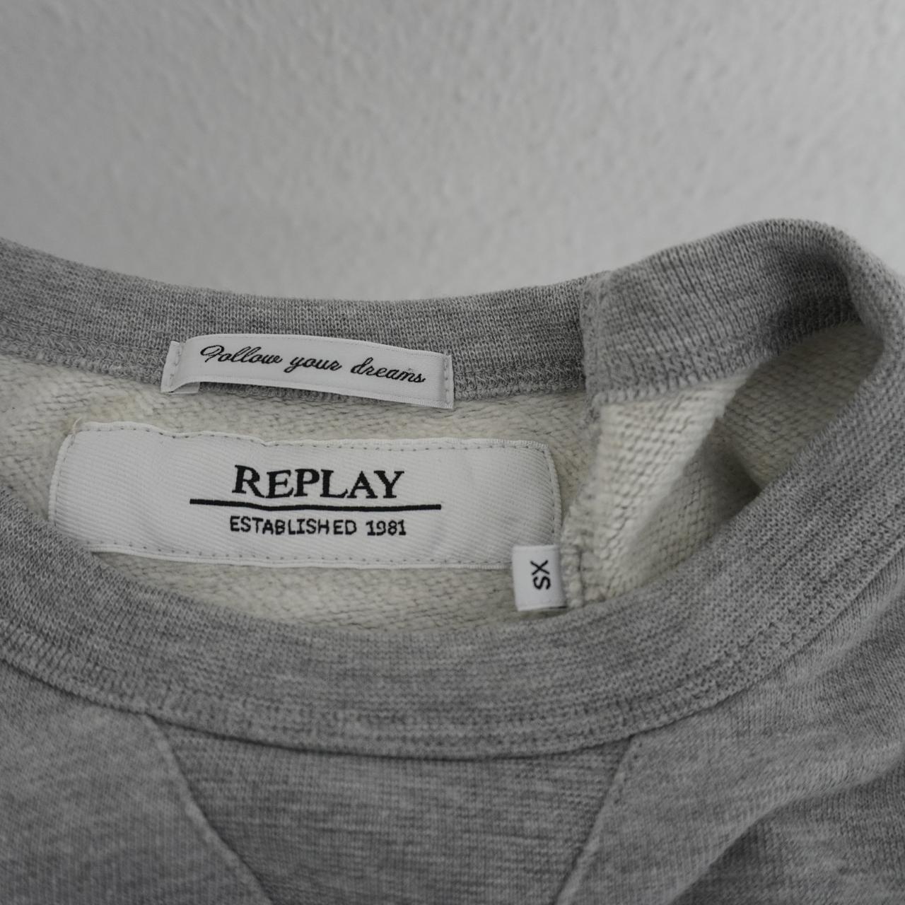 Women's Sweatshirt Replay. Grey. XS. Used. Good